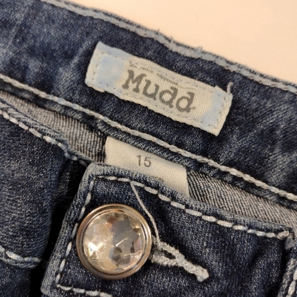 Mudd blingy contrast stitching button flap jeans - Picture 12 of 16